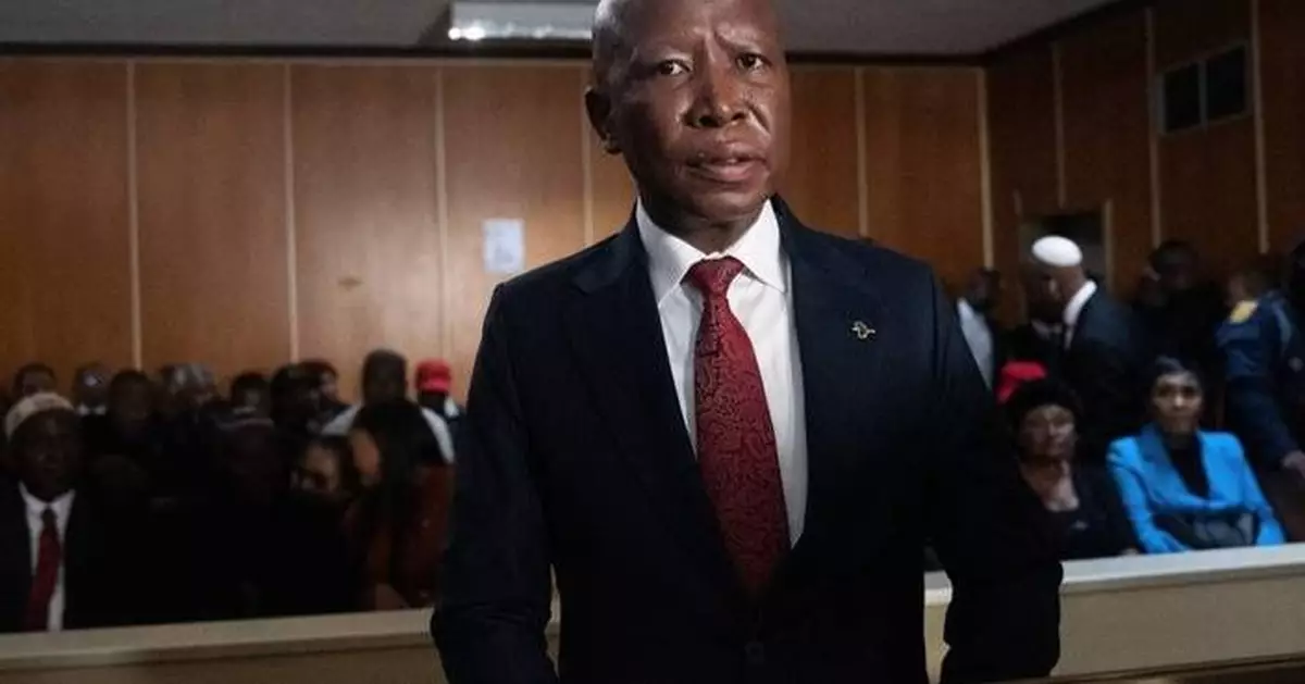 South African politician Julius Malema jailed for 5 years for firing rifle shots at rally