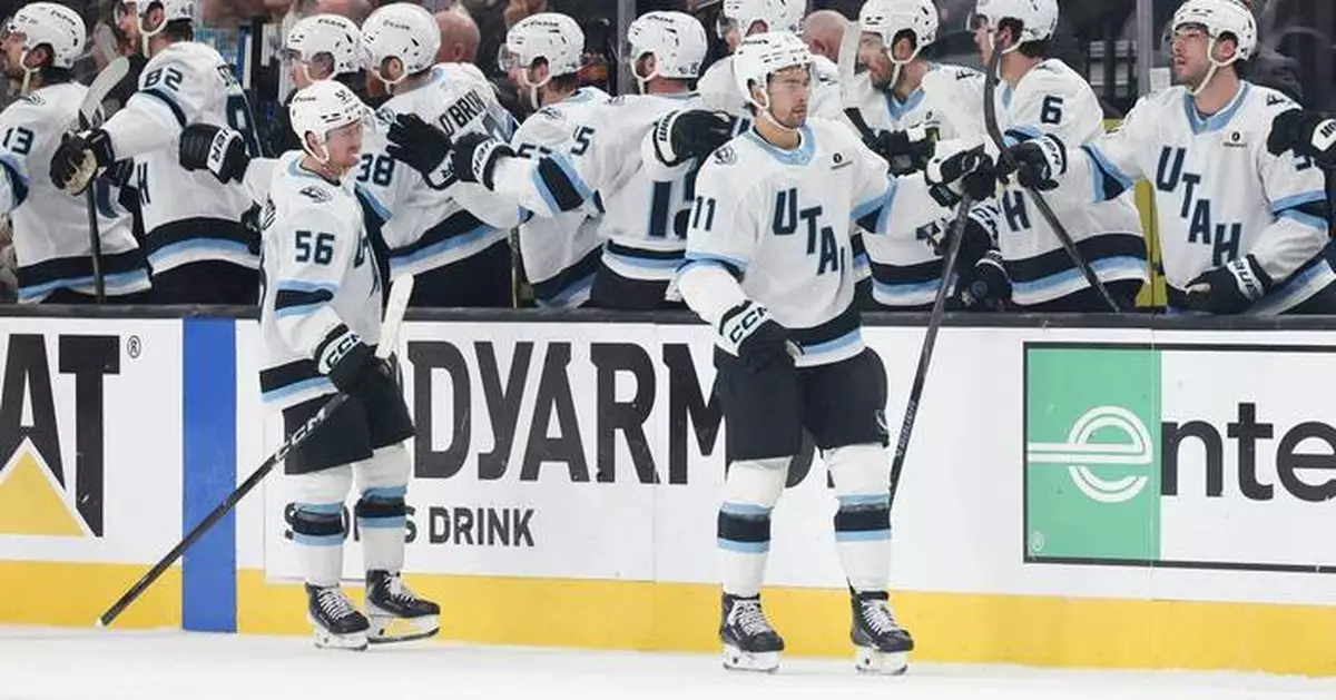 Logan Cooley scores late as the Mammoth beat the Golden Knights 3-2 to even  playoffs series