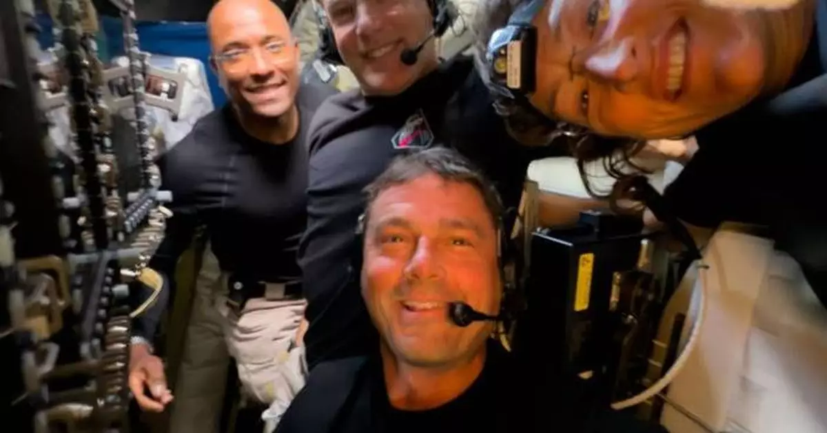 Artemis II astronauts make long-distance call to the space station as they head home from the moon