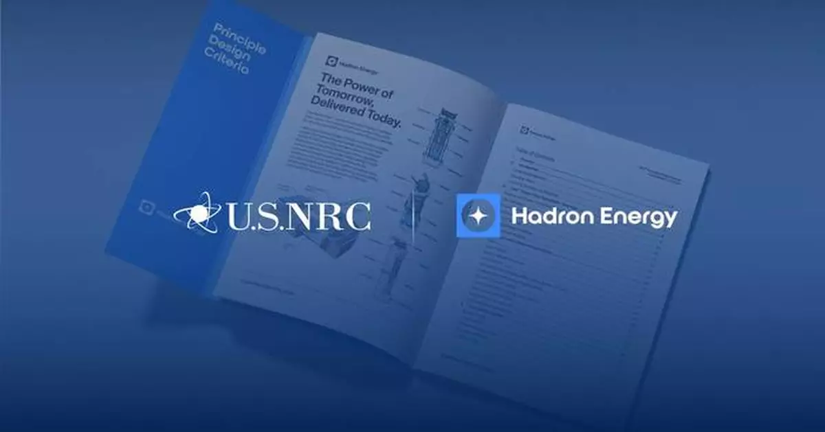 Hadron Energy Submits Principal Design Criteria Whitepaper to U.S. Nuclear Regulatory Commission, Marking Pivotal Licensing Milestone for Halo Microreactor