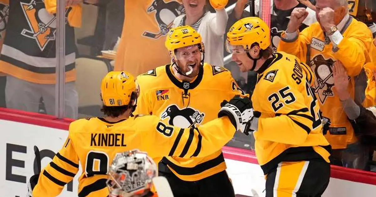 Penguins fend off elimination again with a 3-2 Game 5 win over Flyers to send series back to Philly