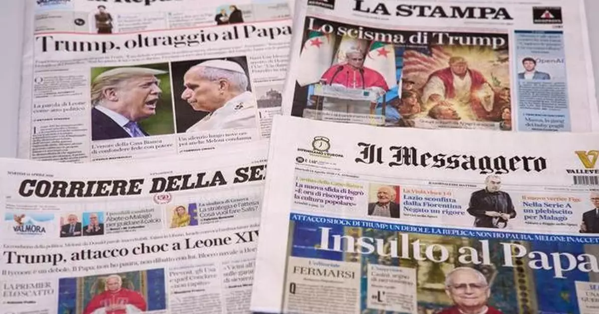 Vatican visitors slam Trump over attacks on the US-born pope's message of peace