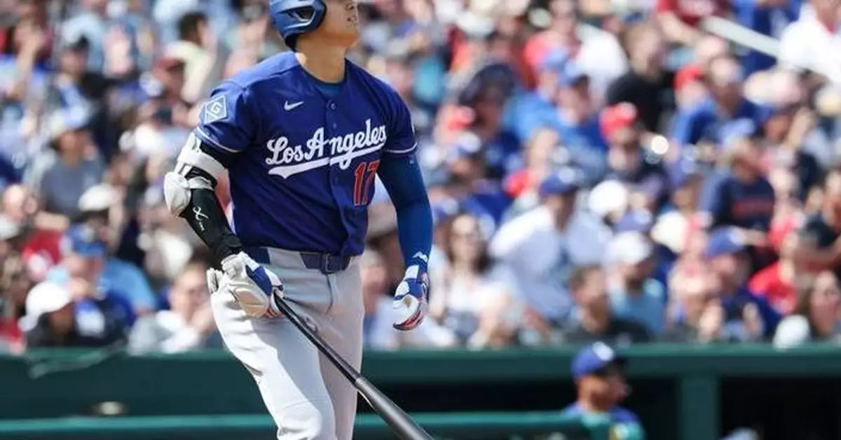Ohtani and Tucker hit 2 of the Dodgers' 5 homers in a 13-6 rout of the Nationals