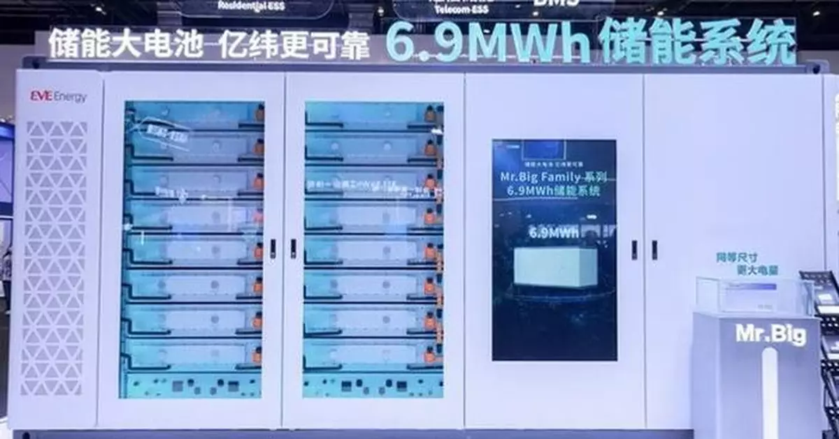 EVE Energy Launches 6.9MWh BESS Globally, Signs Over 50GWh in Large-Format Battery Deals