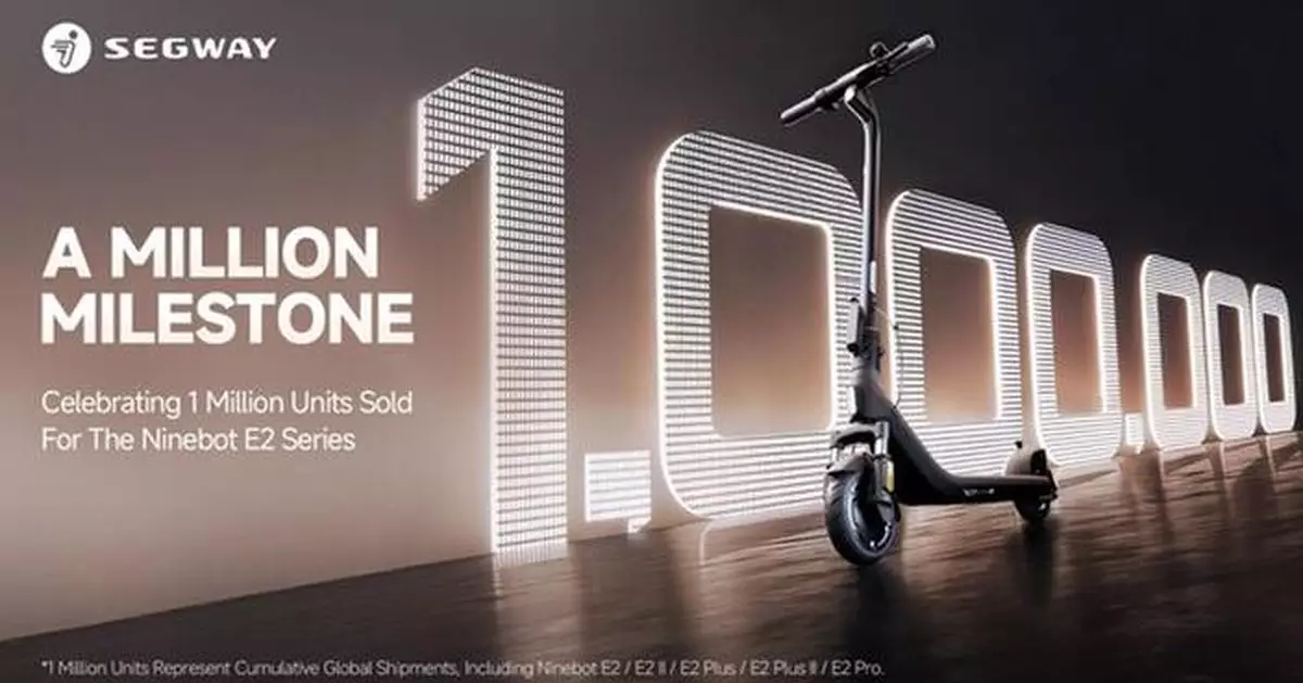 Segway Announces 1 Million Units Sold of its Ninebot E2 Series Electric Kick-Scooters Worldwide