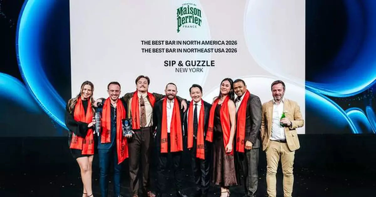 NEW YORK'S SIP &amp; GUZZLE IS NAMED THE BEST BAR IN NORTH AMERICA AT NORTH AMERICA'S 50 BEST BARS 2026