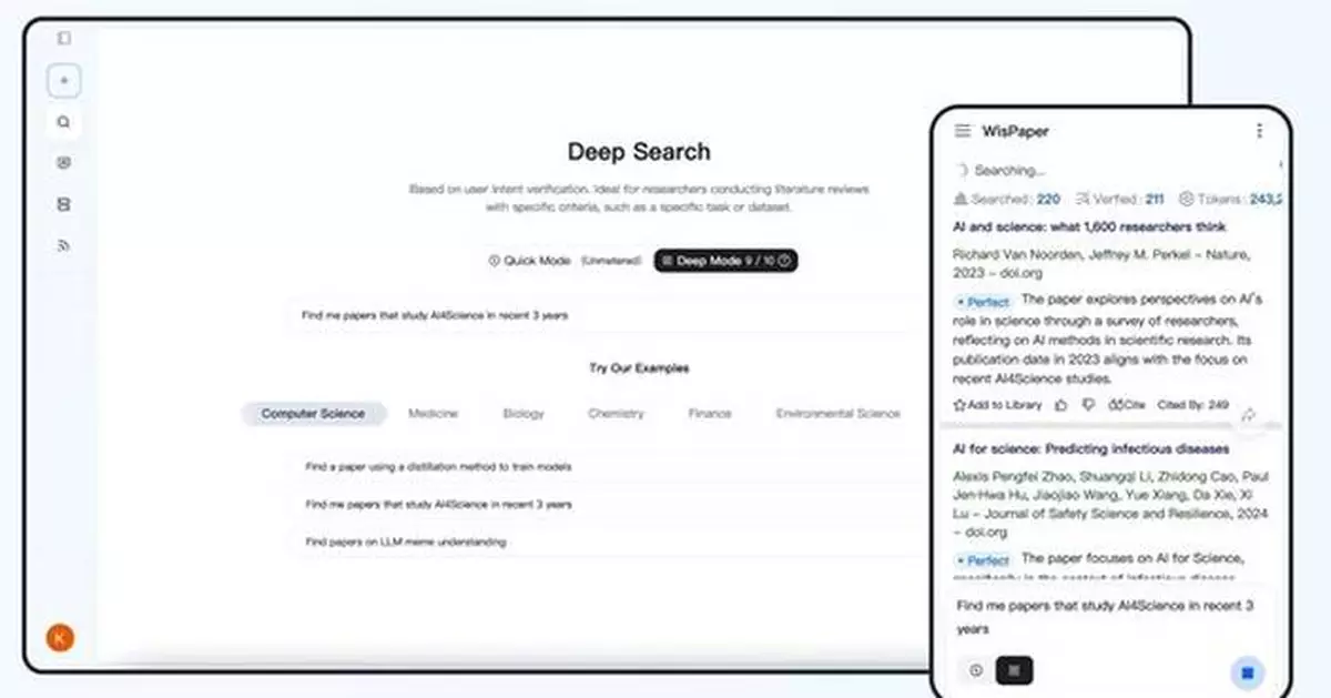 WisPaper Enables Parallel Scientific Exploration, Moving Research Beyond Sequential Workflows