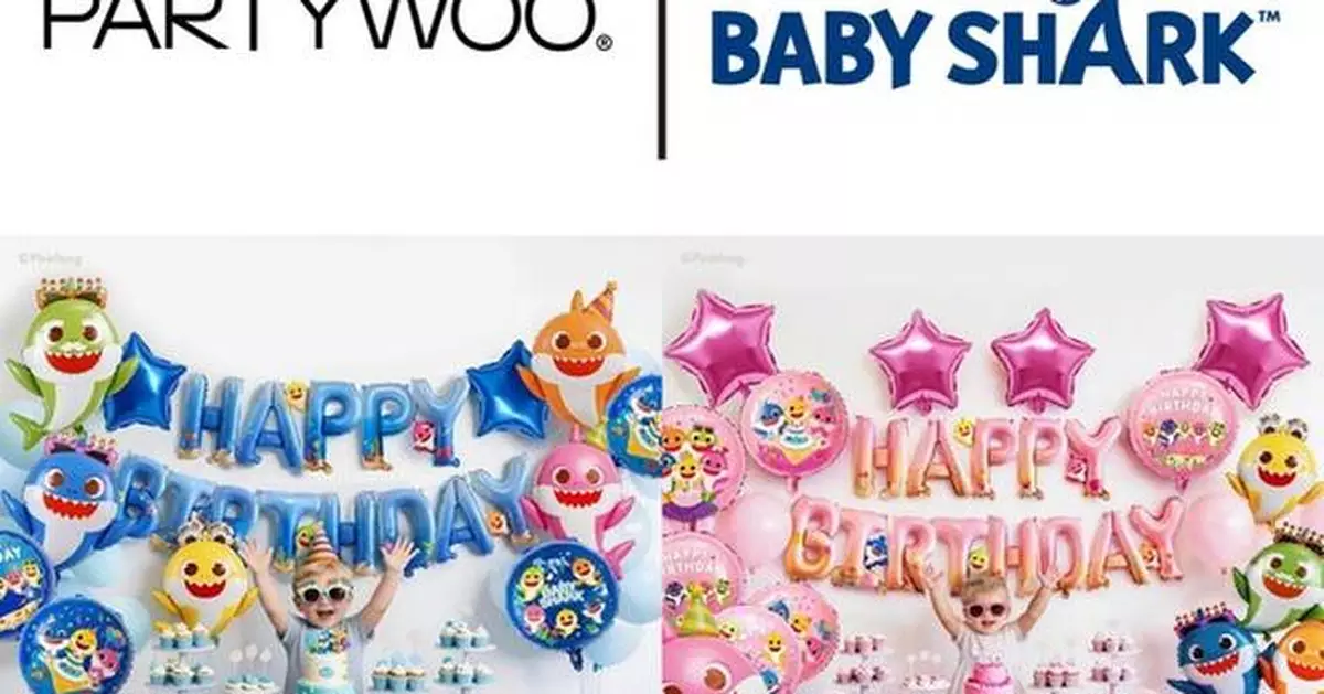 PartyWoo Launches Officially Licensed Baby Shark™ All-in-One Balloon Collection for the U.S. Celebration Market
