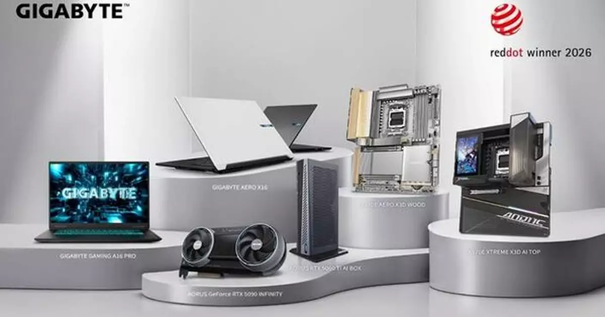 GIGABYTE Wins Red Dot Design Award Across Its AI Product Lineup