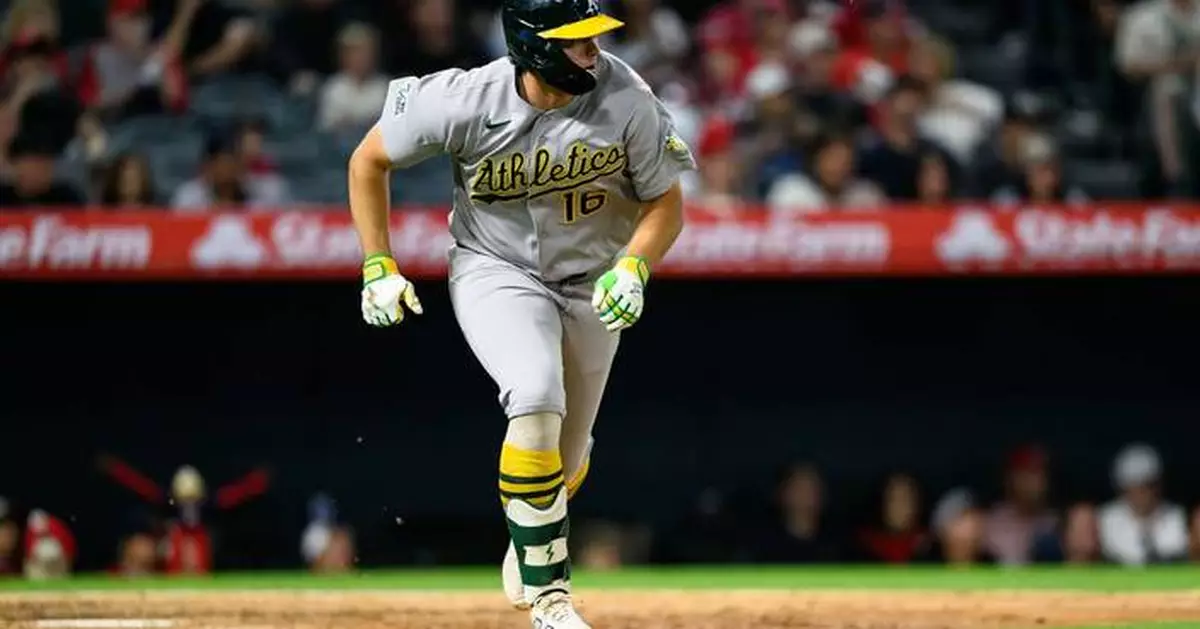 Nick Kurtz's 5 RBIs, HRs by Zack Gelof and Brent Rooker lead Athletics to 14-6 win over Angels
