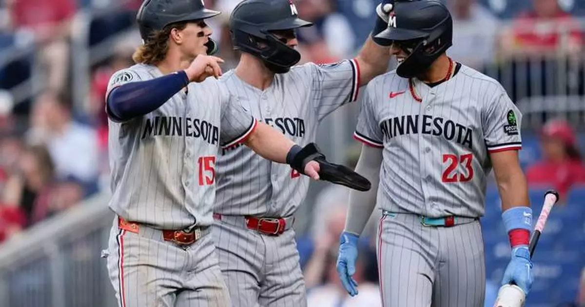 Buxton hits 3-run HR, Bradley has 8 strikeouts to help Twins beat Nationals 11-3