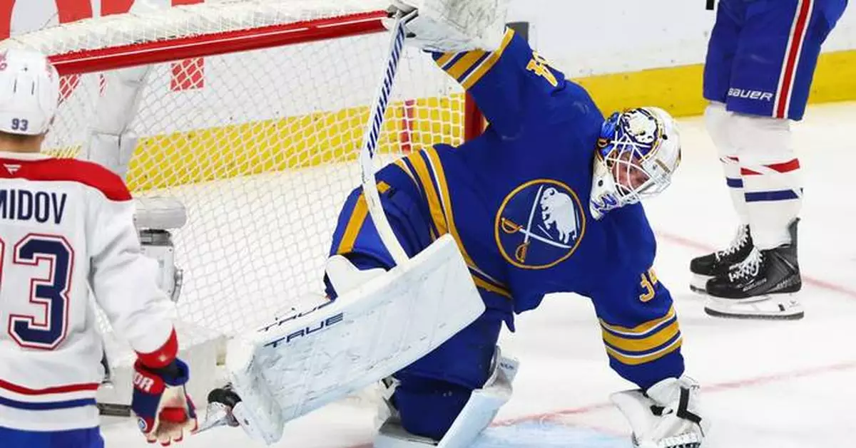 Goalie Alex Lyon's fiery demeanor fuels Buffalo Sabres' surge into 2nd round of the playoffs