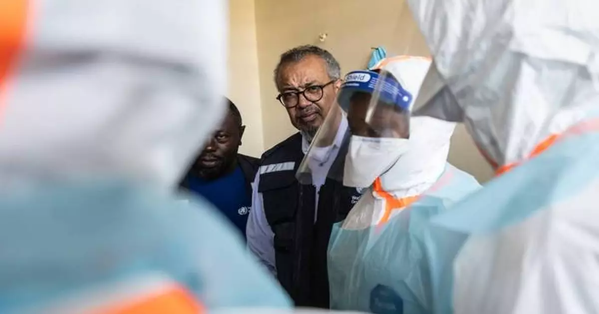 WHO chief hails 5 Ebola recoveries as a new treatment center opens in eastern Congo