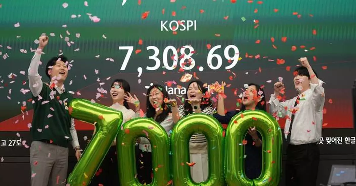AI boom drives a rally in buying of tech shares, pushing South Korea's Kospi to a record
