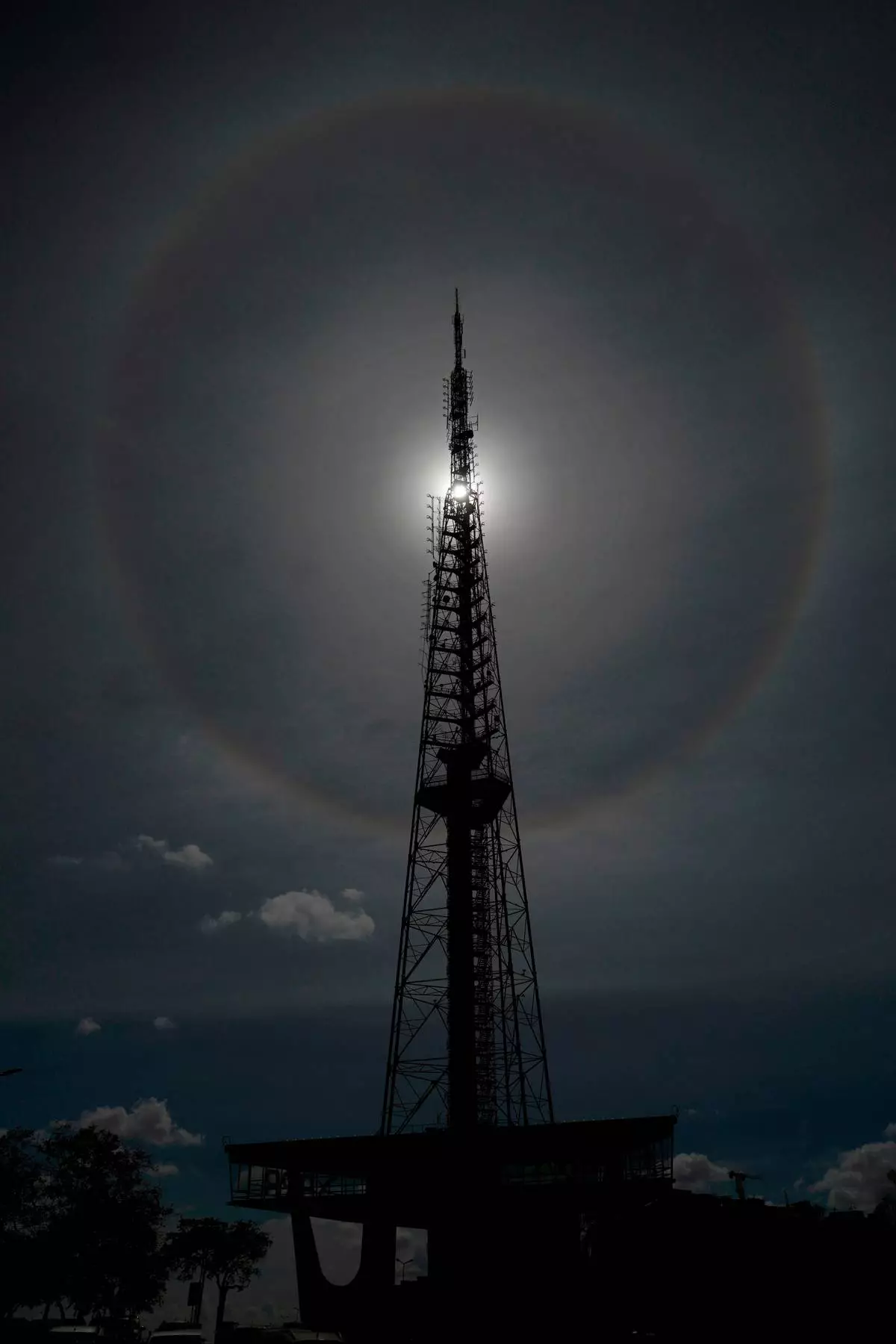 FILE - The Brasília TV Tower is silhouetted against the daytime sky in Brasília, Brazil, May 14, 2026. (AP Photo/Eraldo Peres, File)