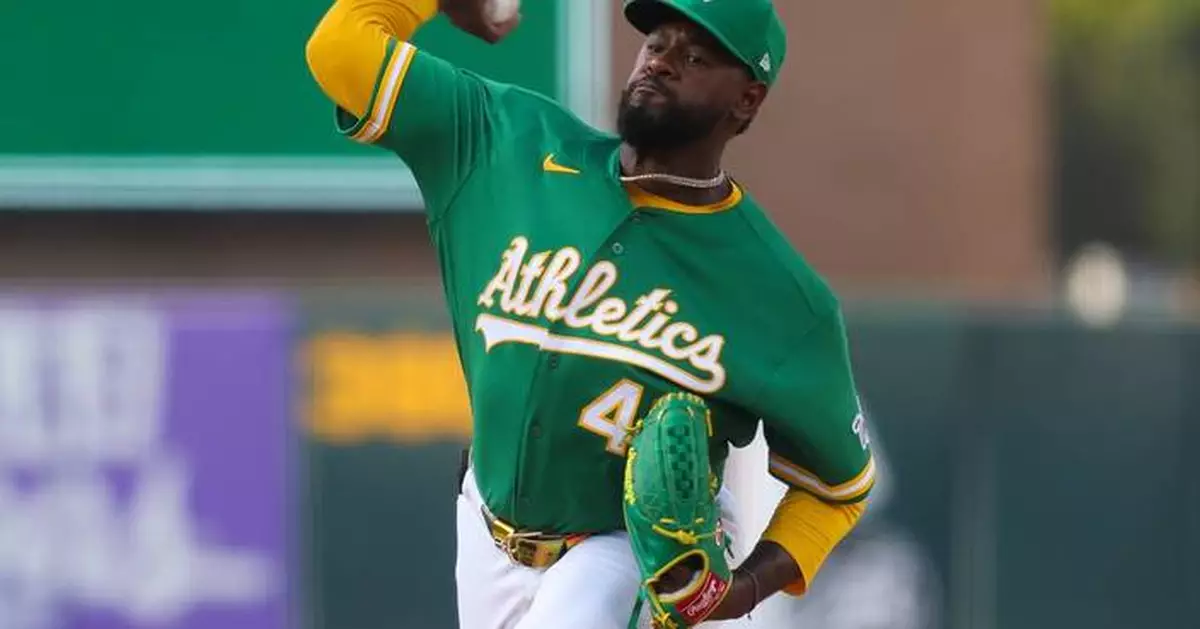 The A's place starter Luis Severino on the injured list with a strained right shoulder