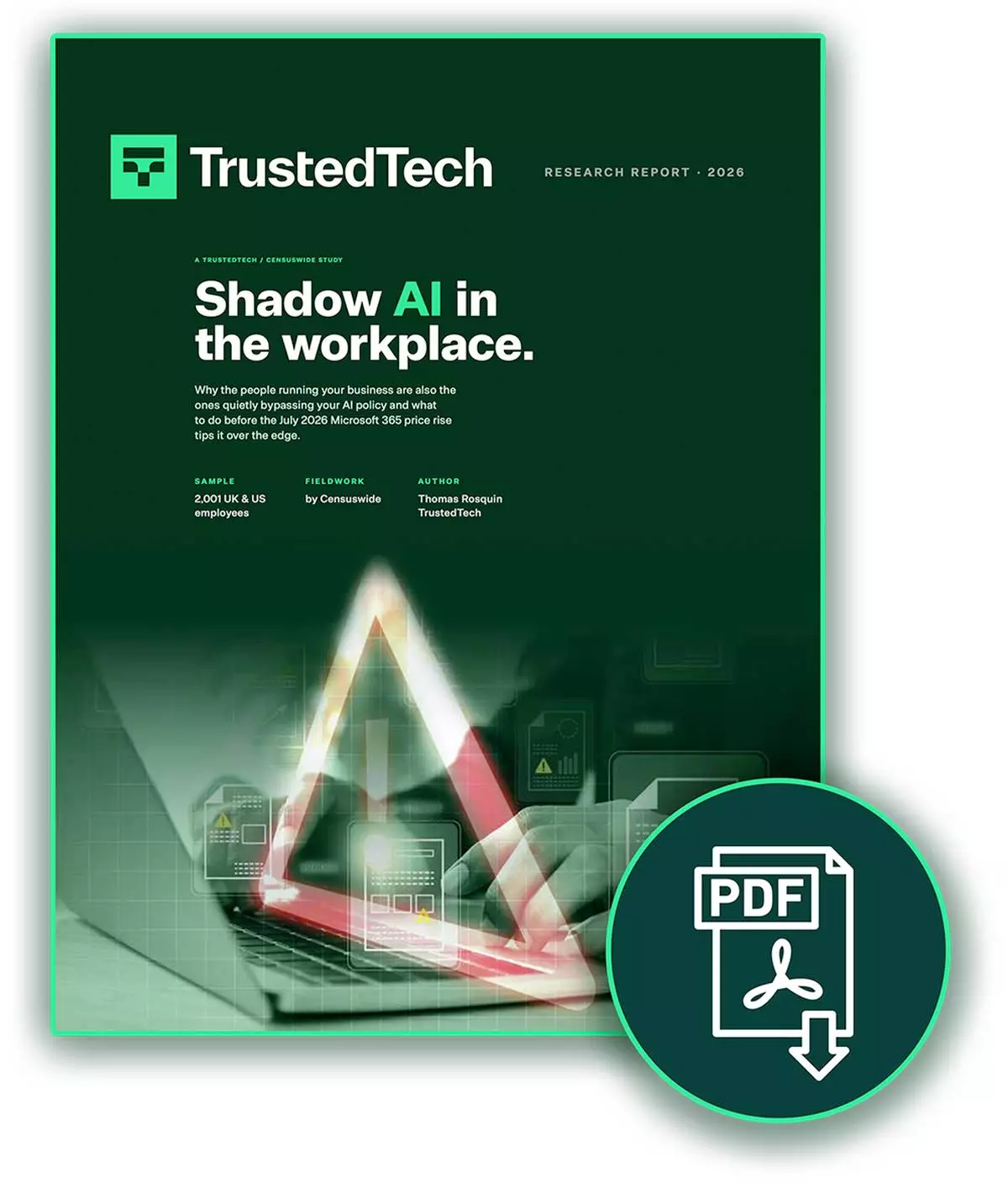 Shadow AI in the Workplace - TrustedTech’s data shows the real exposure is originating in the boardroom.