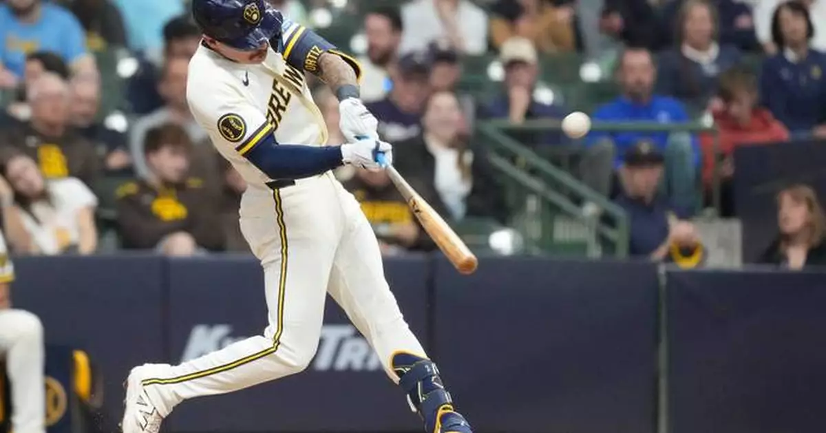 Joey Ortiz hits his first homer in almost 10 months as Brewers beat Padres 6-4 for 5th straight win