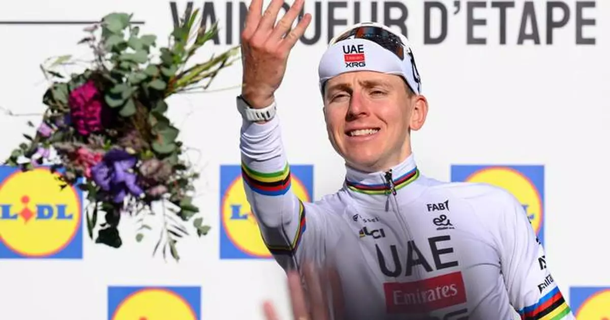 Tadej Pogačar eases to Romandie win for 1st stage-race title after stellar run in one-day classics