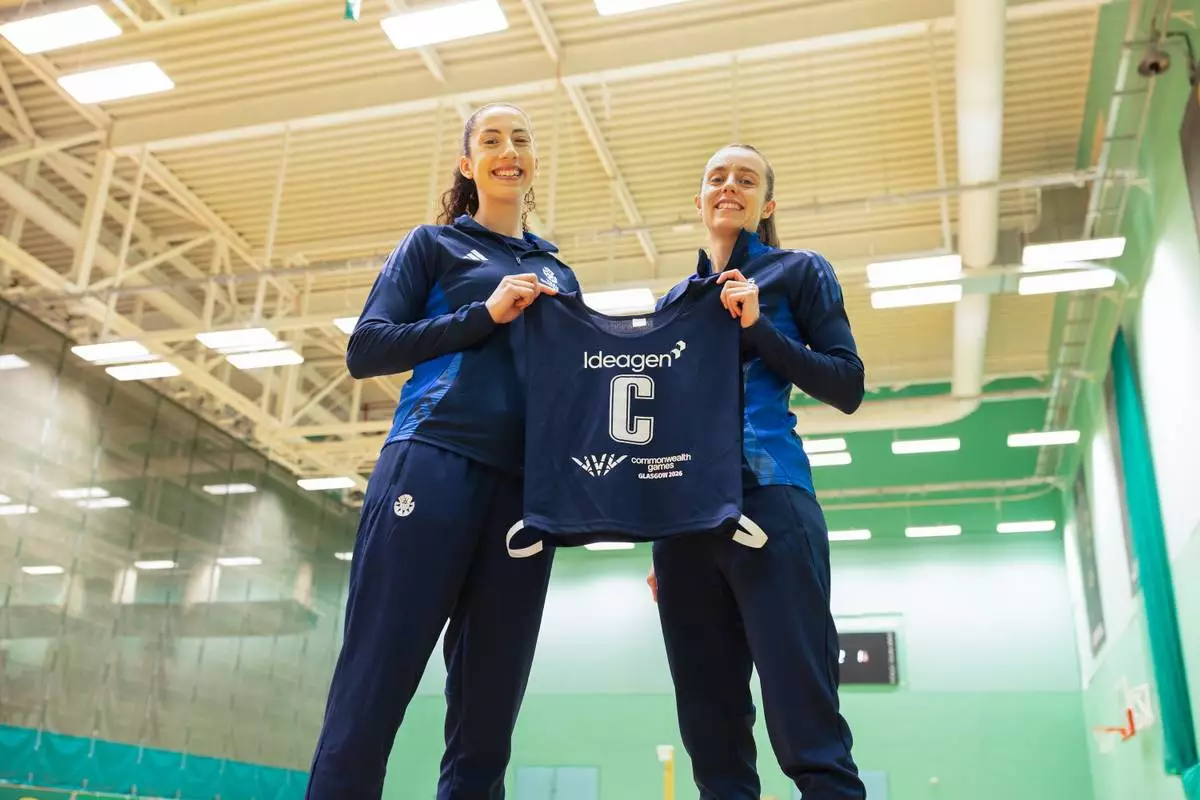 Ideagen is Official Team Scotland Partner (Hannah Leighton and Iona Christian - Scottish Thistles Netball)