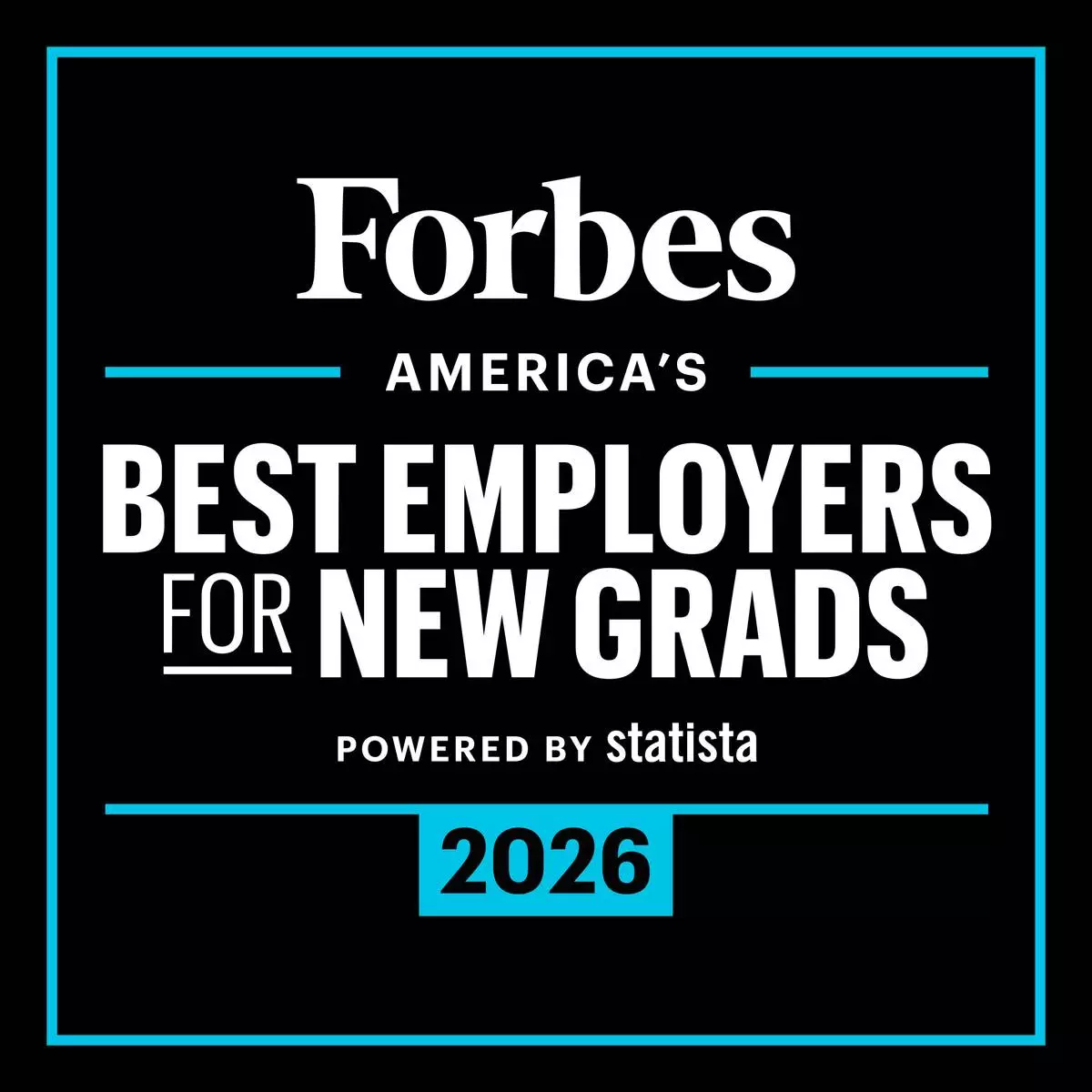Forbes - America's Best Employers For New Grads Recognition Logo 2026