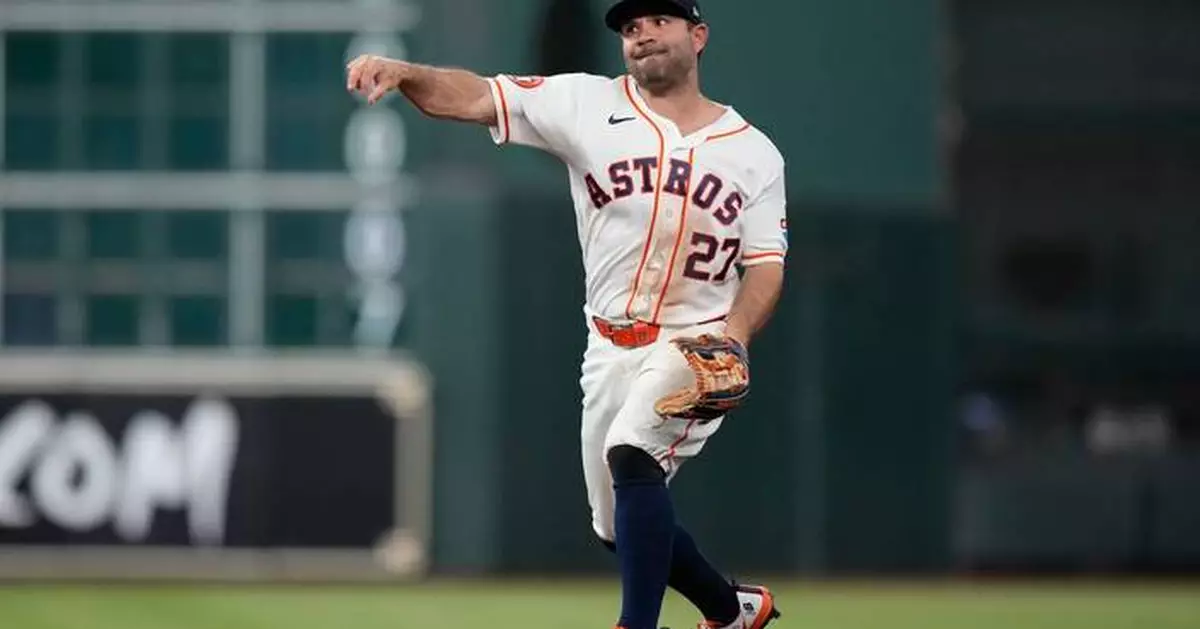 Astros hit again by injuries as Jose Altuve heads to the IL with a grade 2 oblique strain