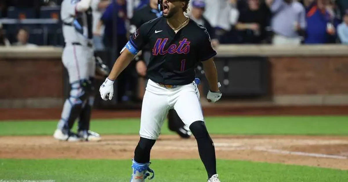 MJ Melendez comes off the bench and powers the Mets past the Marlins 9-7 in 10 innings
