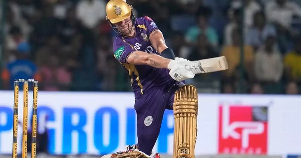 Allen's 47-ball century hurries Kolkata to 8-wicket win over Delhi in IPL