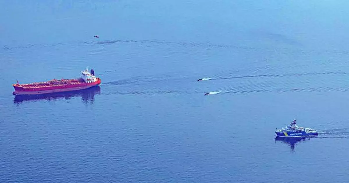 Sweden detains sanctioned oil tanker believed to be linked to Russia's shadow fleet