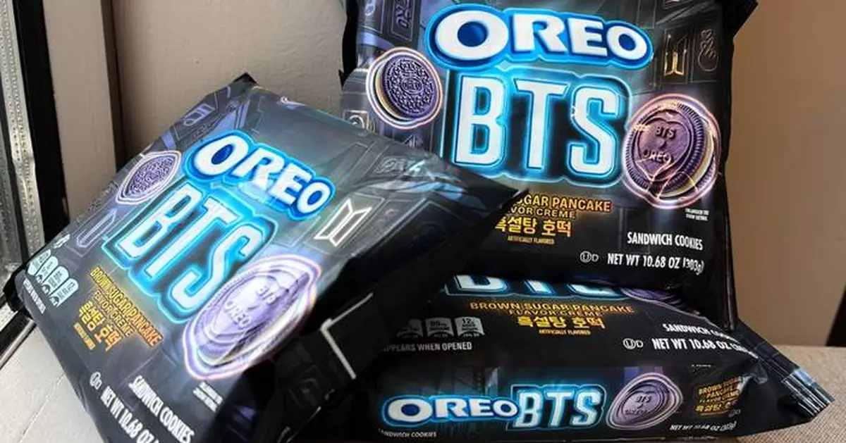 What tastes like a Korean pancake and is purple all over? An Oreo inspired by K-pop group BTS