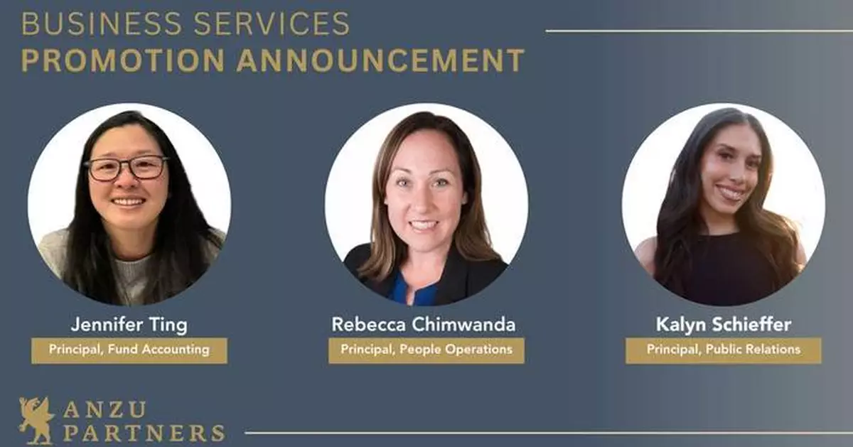 Anzu Partners Advances Its Operational Depth with Three Business Services Promotions