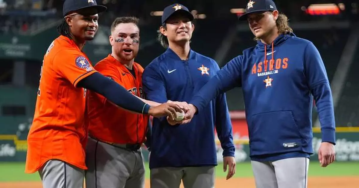 Astros throw a combined no-hitter in their 9-0 win over the Rangers