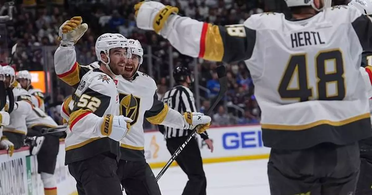 Golden Knights roll to early lead, hold off Avs 4-2 to open Western Conference Final