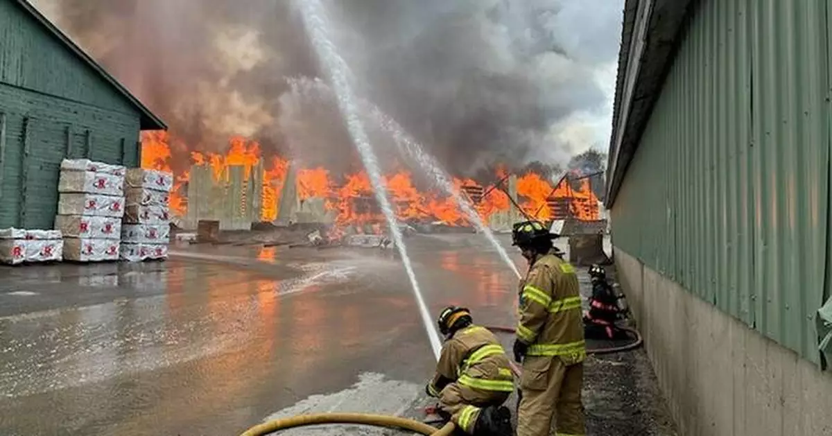 Firefighter killed, 11 injured in lumber mill explosion and massive fire in Maine