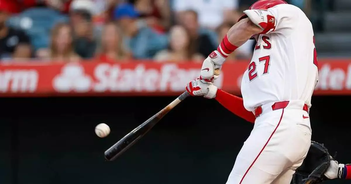 Mike Trout hits 2-run homer and Angels clinch series over Rangers with 5-2 win