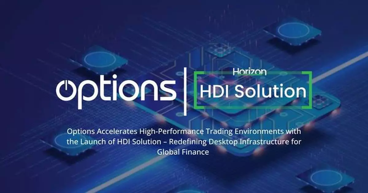 Options Accelerates High-Performance Trading Environments with the Launch of HDI Solution – Redefining Desktop Infrastructure for Global Finance