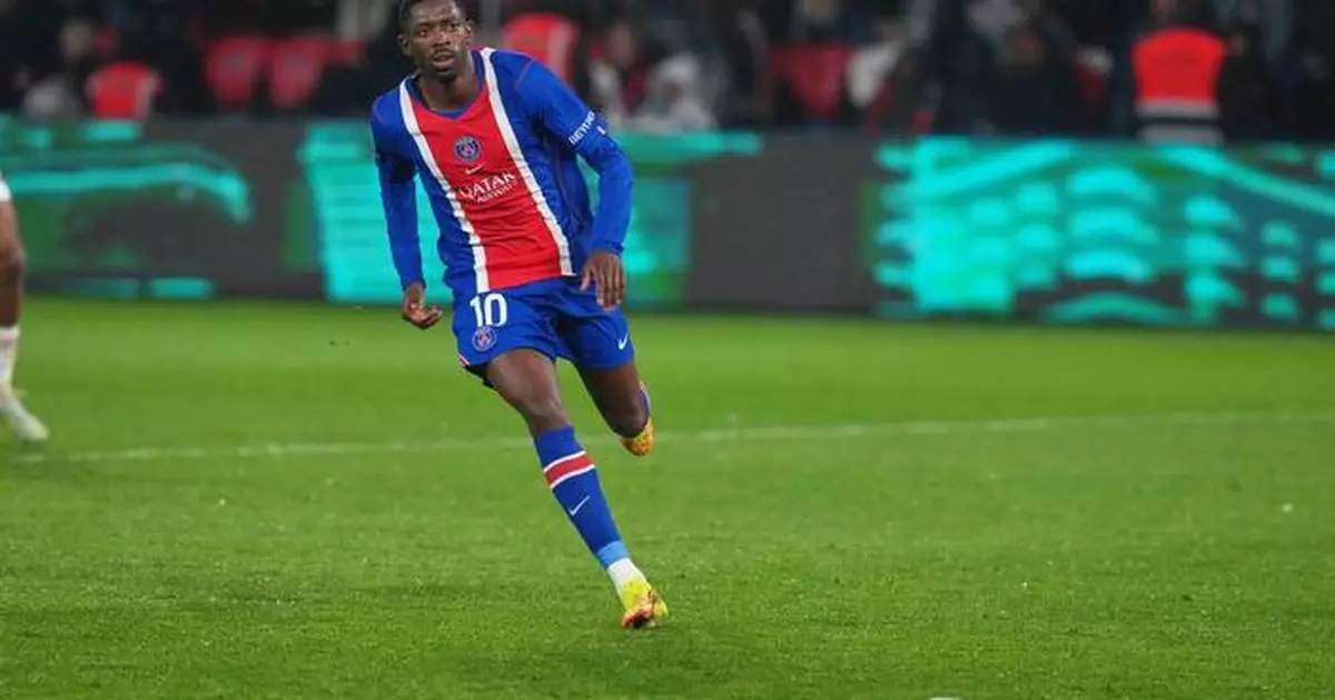 Paris Saint-Germain forward Ousmane Dembélé voted Ligue 1's best player despite limited playing time