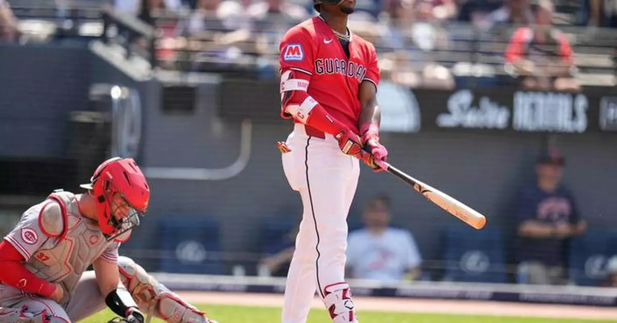 Guardians flex muscles and play long game, connecting for 6 home runs in 10-3 rout over Reds