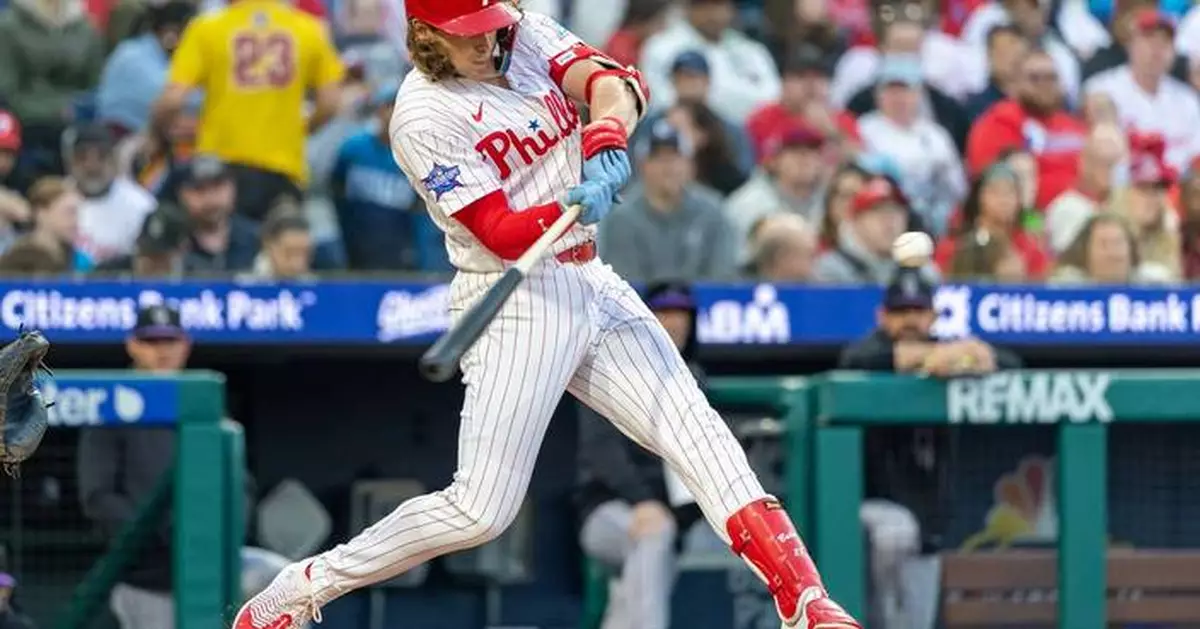 Alec Bohm breaks out of slump with 2 homers and a double as Phillies beat Rockies 9-3