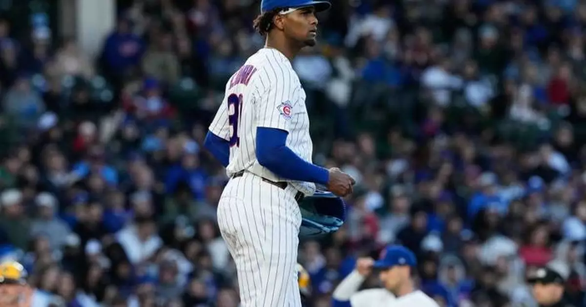 Cubs right-hander Edward Cabrera departs vs. Brewers with blister on his middle finger