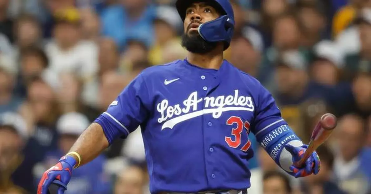 Teoscar Hernández has 6 RBIs as Dodgers erase early deficit in 11-3 win over Brewers