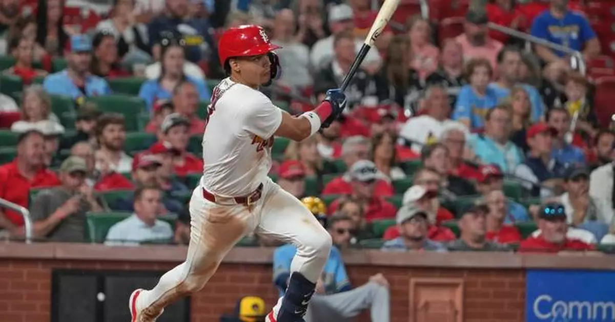 Herrera drives in 3 runs, Leahy pitches 5 1/3 solid innings as Cardinals beat Brewers 6-3