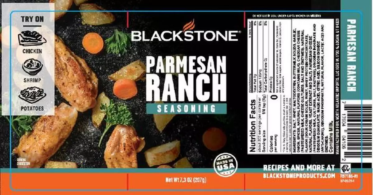 Blackstone Products Recalls Parmesan Ranch Seasoning Because of Possible Salmonella Health Risk