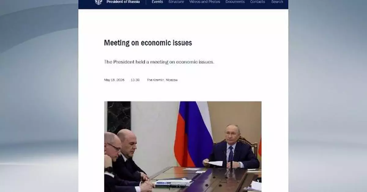 Putin hails positive economic growth in March