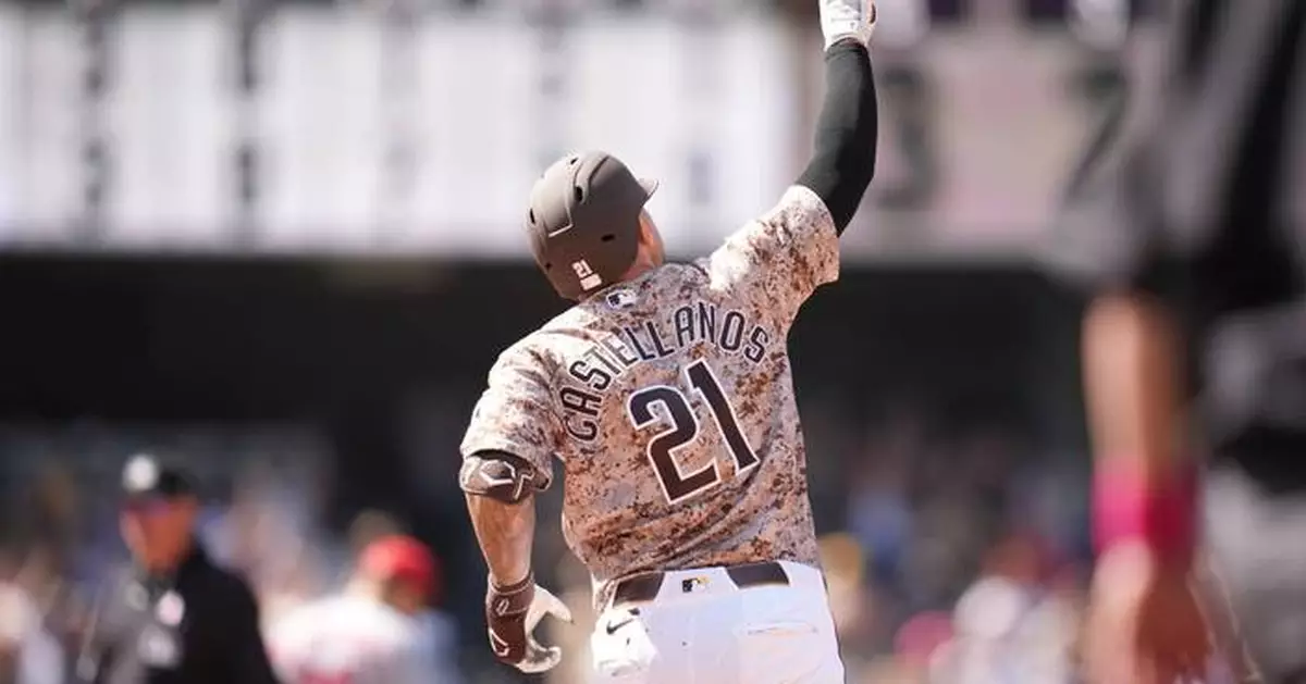 Castellanos hits tying homer in 9th and Machado delivers in 10th as Padres rally past Cardinals 3-2