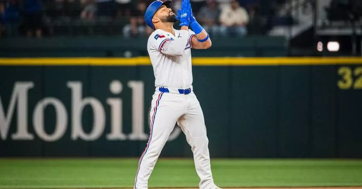 Joc Pederson caps 8-run 1st for Rangers a night after Astros had a no-hitter against Texas