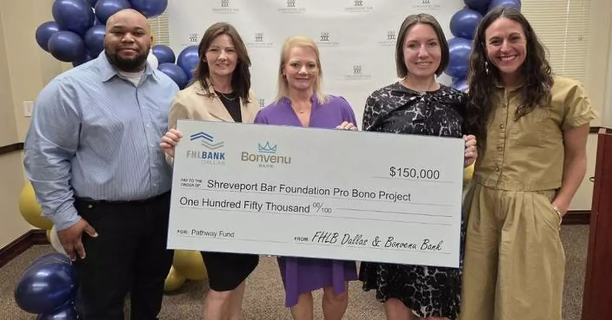 Federal Home Loan Bank of Dallas and Bonvenu Bank Award $300K in Pathway Fund Grants to Four Northwest Louisiana Nonprofits