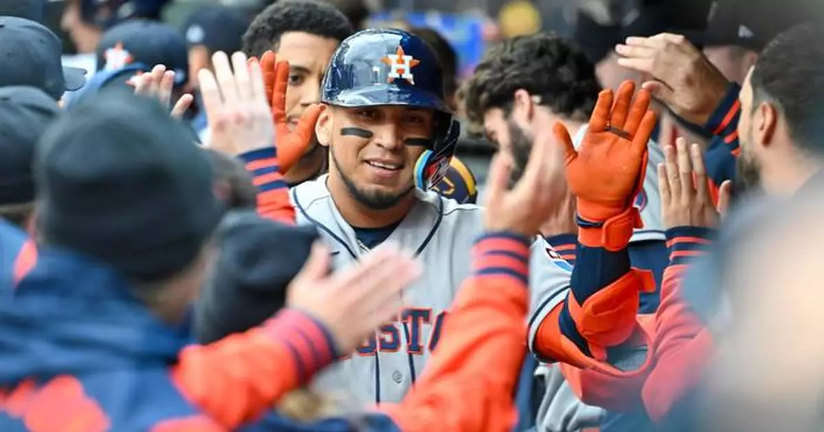 Paredes' 2-run homer in the 1st inning powers Astros to a 2-1 win over the Twins