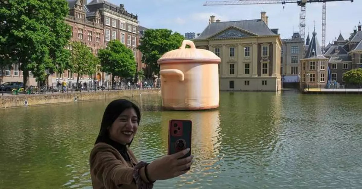 Giant inflatable artworks have taken over The Hague