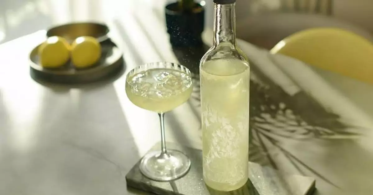 Limoncello, coconut oil and tequila combine for a margarita with tropical notes